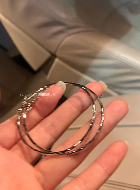 辣妹夸张大圈圈耳环高级感耳扣女