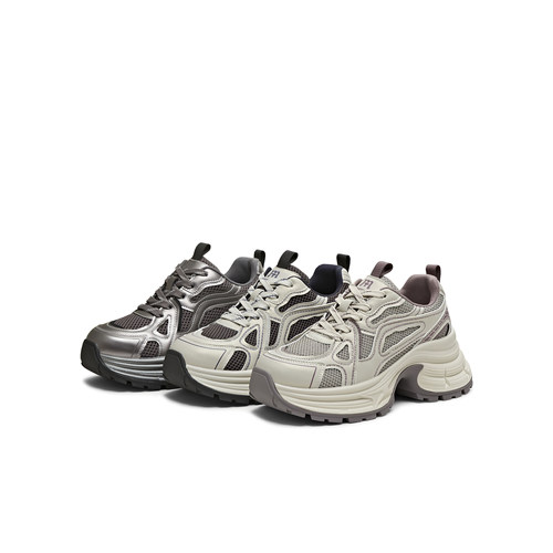 天美意运动户外厚底增高老爹鞋女系带休闲鞋2025冬季新款BM191DM5 - 图3