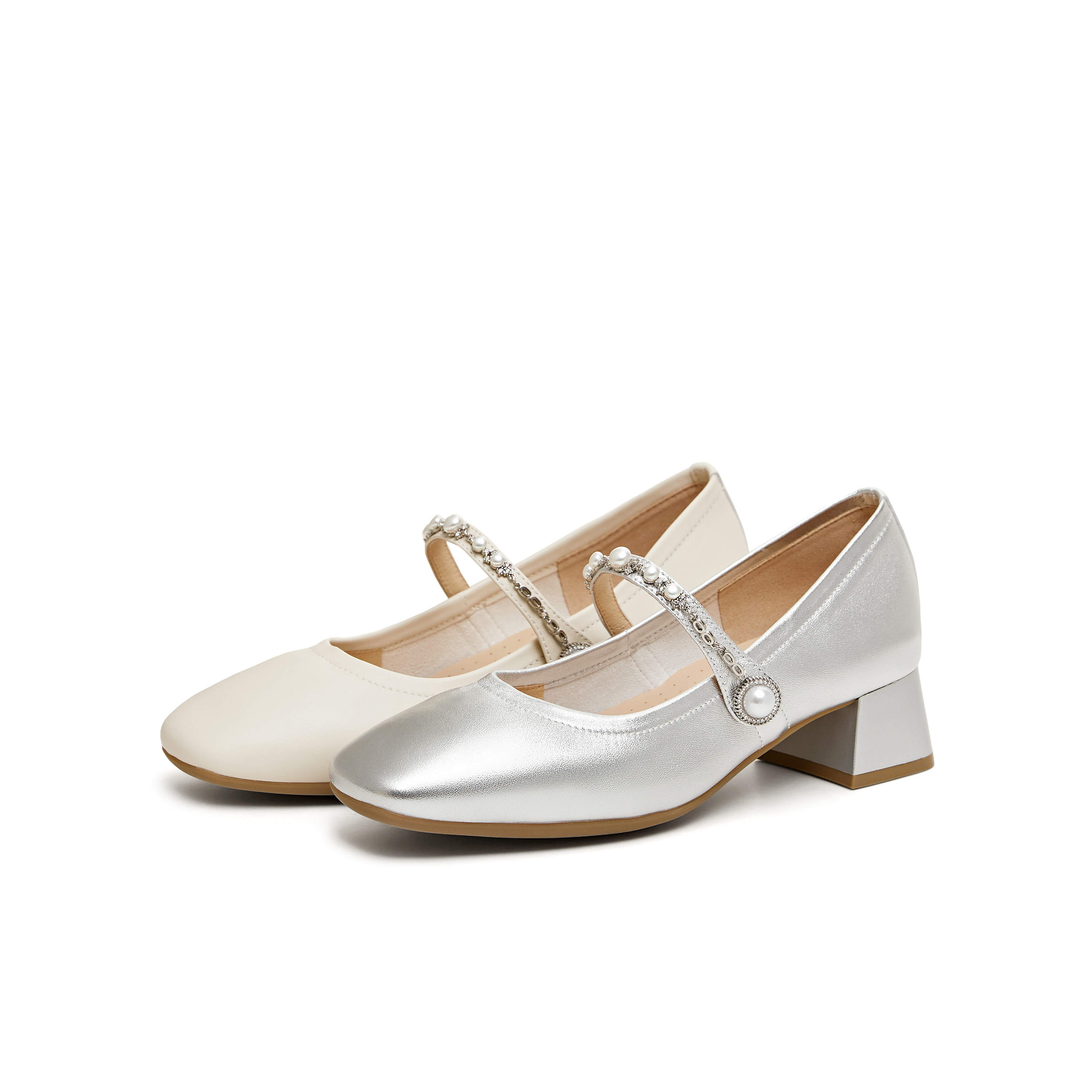 天美意复古粗跟玛丽珍皮鞋女高跟鞋浅口单鞋2026春季新款BM401AQ6,淘宝优惠券,粉丝福利购,淘宝优惠卷