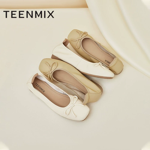 Обувь с бантиком для кожаной обуви, мягкая подошва