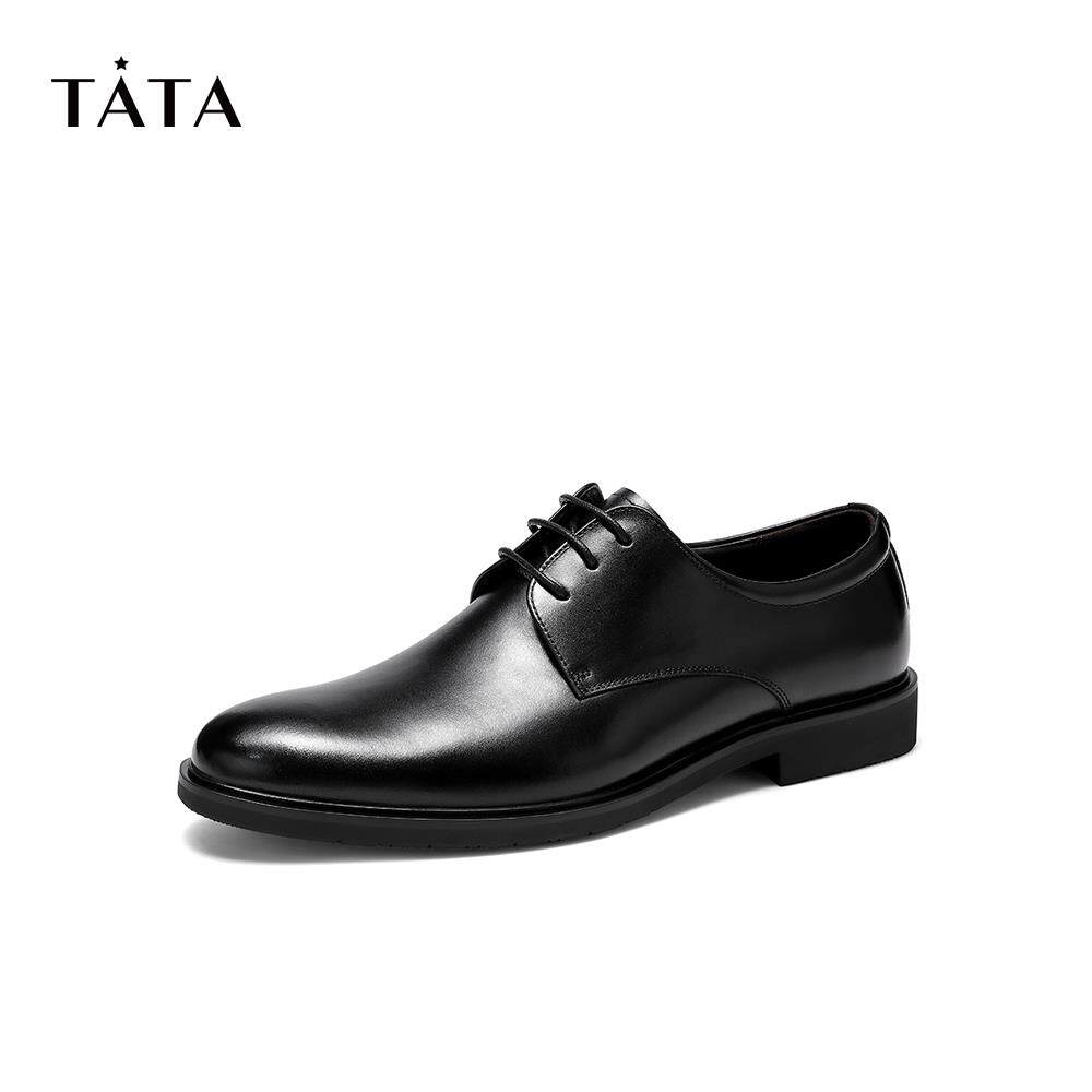 tata /他她2020秋牛皮革商务男单鞋 他她Tata正装皮鞋