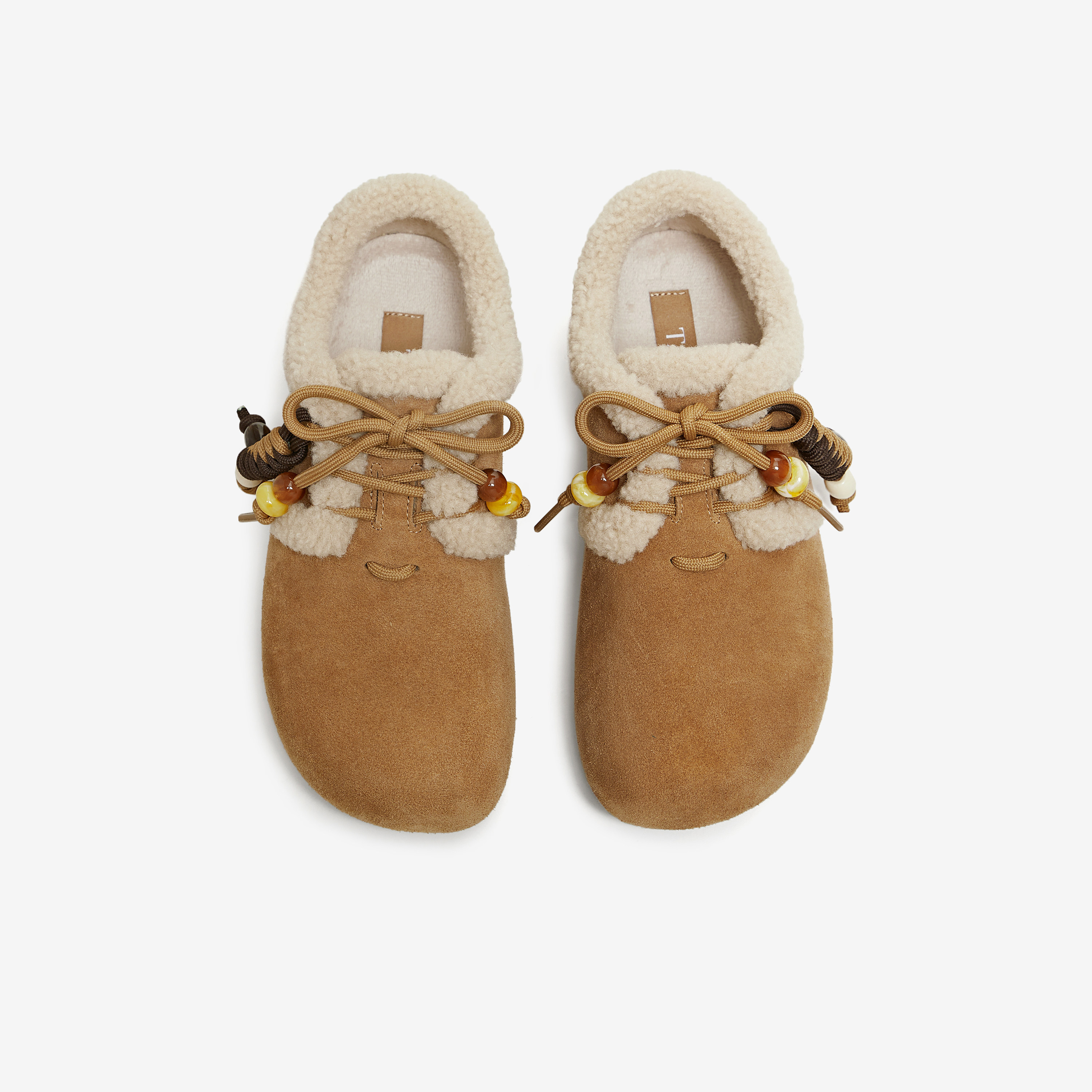 TATA他她女鞋2025冬季新款棉鞋百搭加绒毛毛鞋保暖勃肯鞋Y2W01DM5,淘宝优惠券,粉丝福利购,淘宝优惠卷