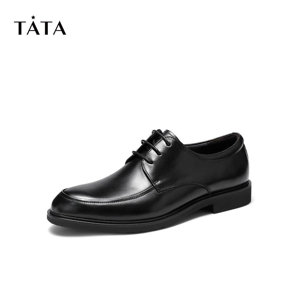 tata /他她2020秋牛皮革德比男单鞋 他她Tata正装皮鞋