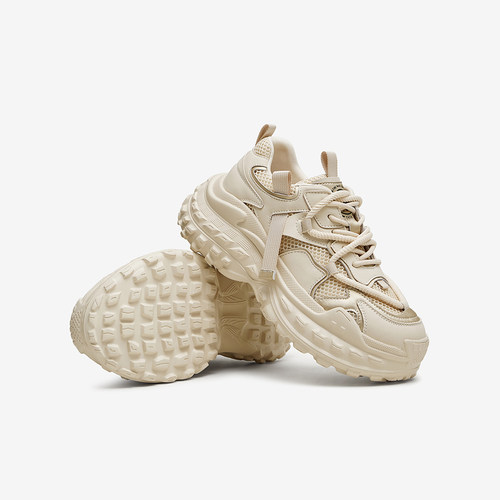 Tata他她休闲厚底老爹鞋女显瘦增高炸街运动鞋2024冬新款WZM05CM4 - 图3