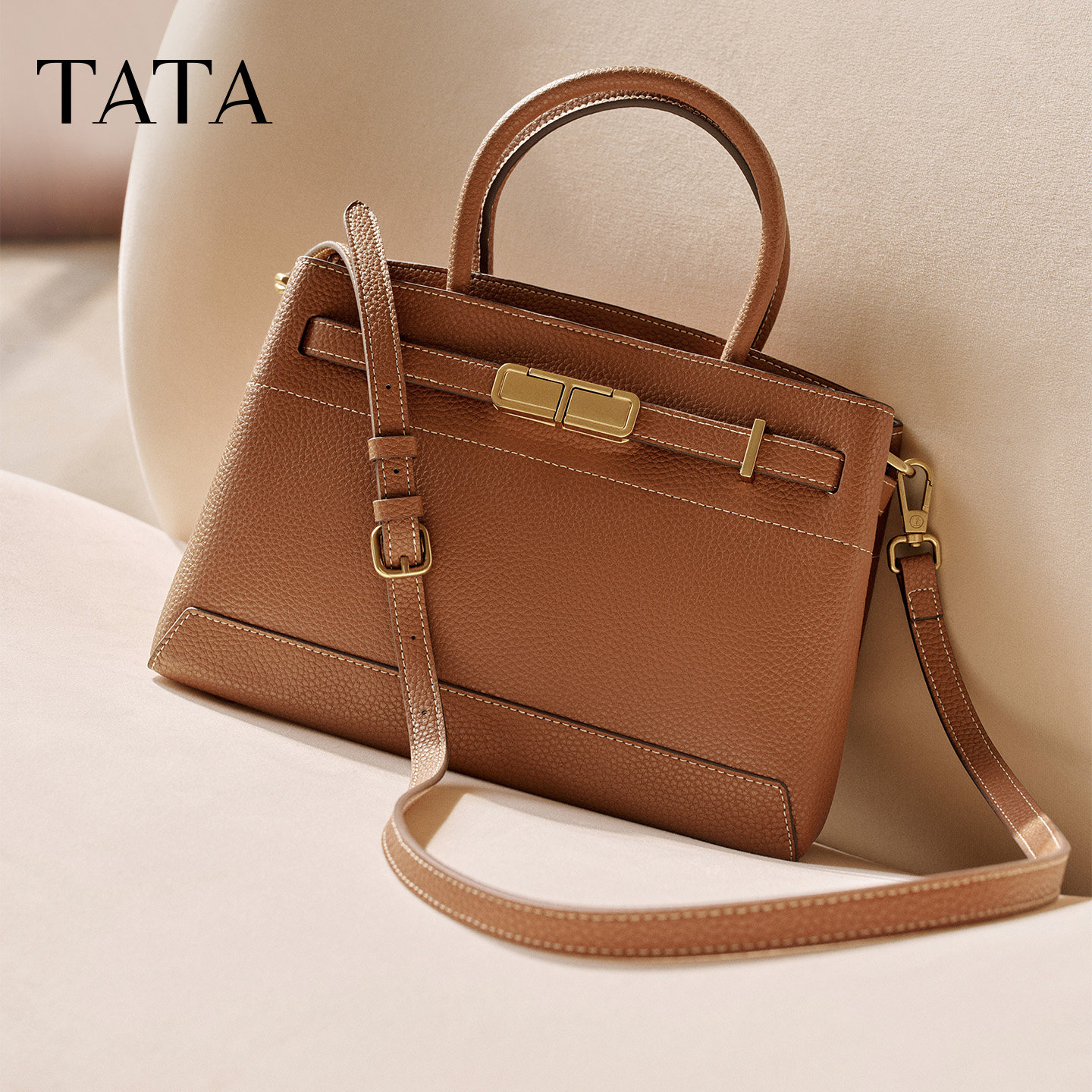 TATA他她凯莉包包2025冬季新款女包轻便质感通勤手提包X3484CX5,淘宝优惠券,粉丝福利购,淘宝优惠卷