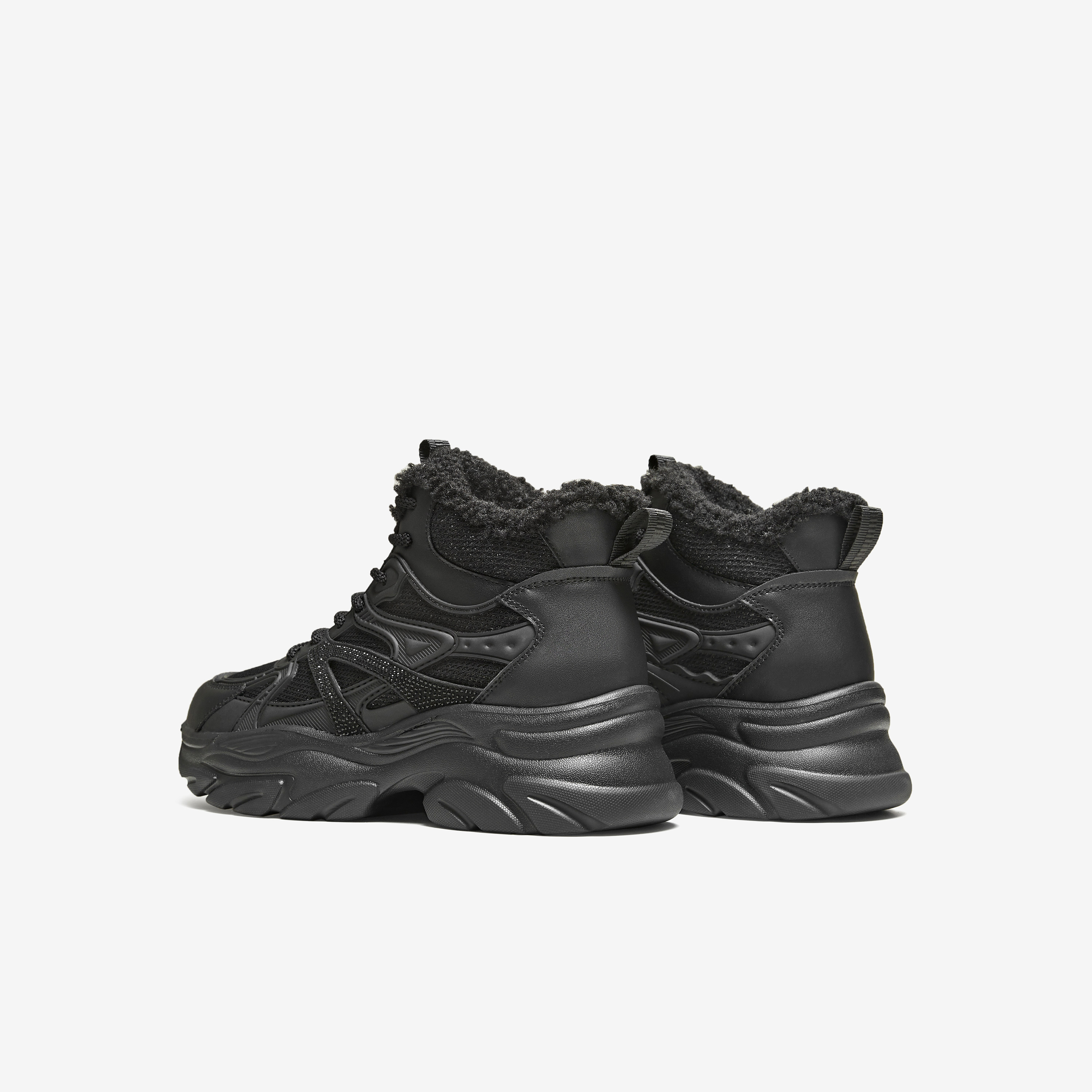 TATA他她女鞋2025厚底高帮老爹鞋加绒复古运动休闲鞋子SWC01DD5,淘宝优惠券,粉丝福利购,淘宝优惠卷