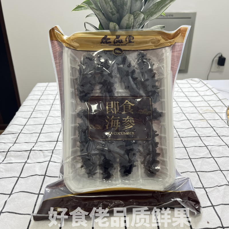 众品堂即食海参大连海生辽刺参500g鲜活特价海渗礼盒非干货10个装 - 图2