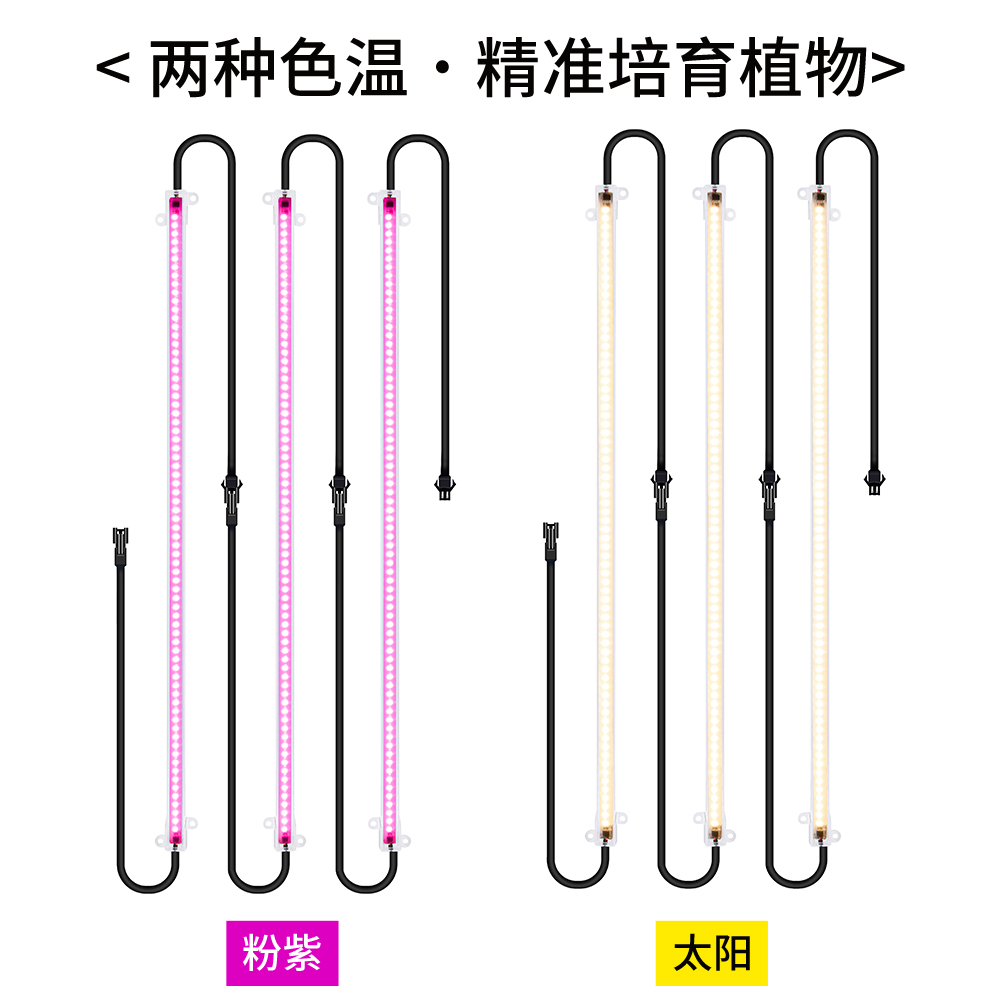 植物生长灯LED全光谱室内植物灯管家用绿植全光谱盆栽种植补光灯 - 图1