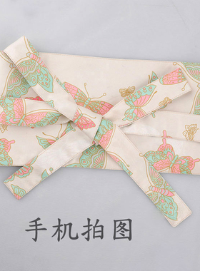 清仓 华丽烫金蝴蝶腰封宽腰带古风汉服腰带配连衣裙