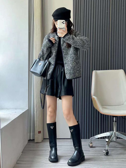 472938 特价冬季女装仿羊羔绒摇粒绒圆领开衫长袖外套 461660