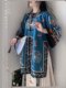 Huarongmanman Qing Han women's Hanfu double-breasted round neck antique ethnic costume heavy industry printed horse face skirt spring and summer