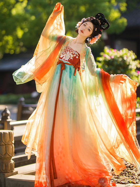 Hanfu women's Tang-made myrobalan skirt embroidered spring and summer