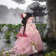 Spring and summer pink Hanfu and Warring States robes with straight hem are in large quantities