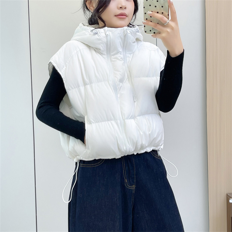 惠衣阁秋冬女连帽羽绒马夹短款羽绒背心韩版宽松休闲短款羽绒外套,淘宝优惠券,粉丝福利购,淘宝优惠卷