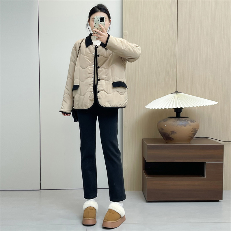 惠衣阁冬女长袖衬衫款棉衣轻薄款棉袄轻便保暖休闲棉服外套可机洗,淘宝优惠券,粉丝福利购,淘宝优惠卷