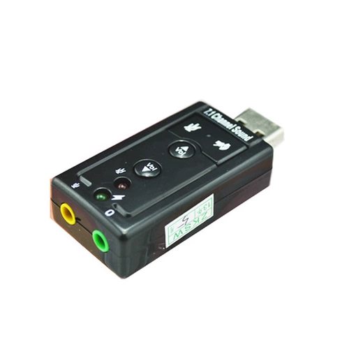 Компьютерная внешняя USB Sound Card Simulation 7.1 Sound Card Независимая звуковая карта Бесплатный диск USB вращающаяся гарнитура смешанная звуковая карта