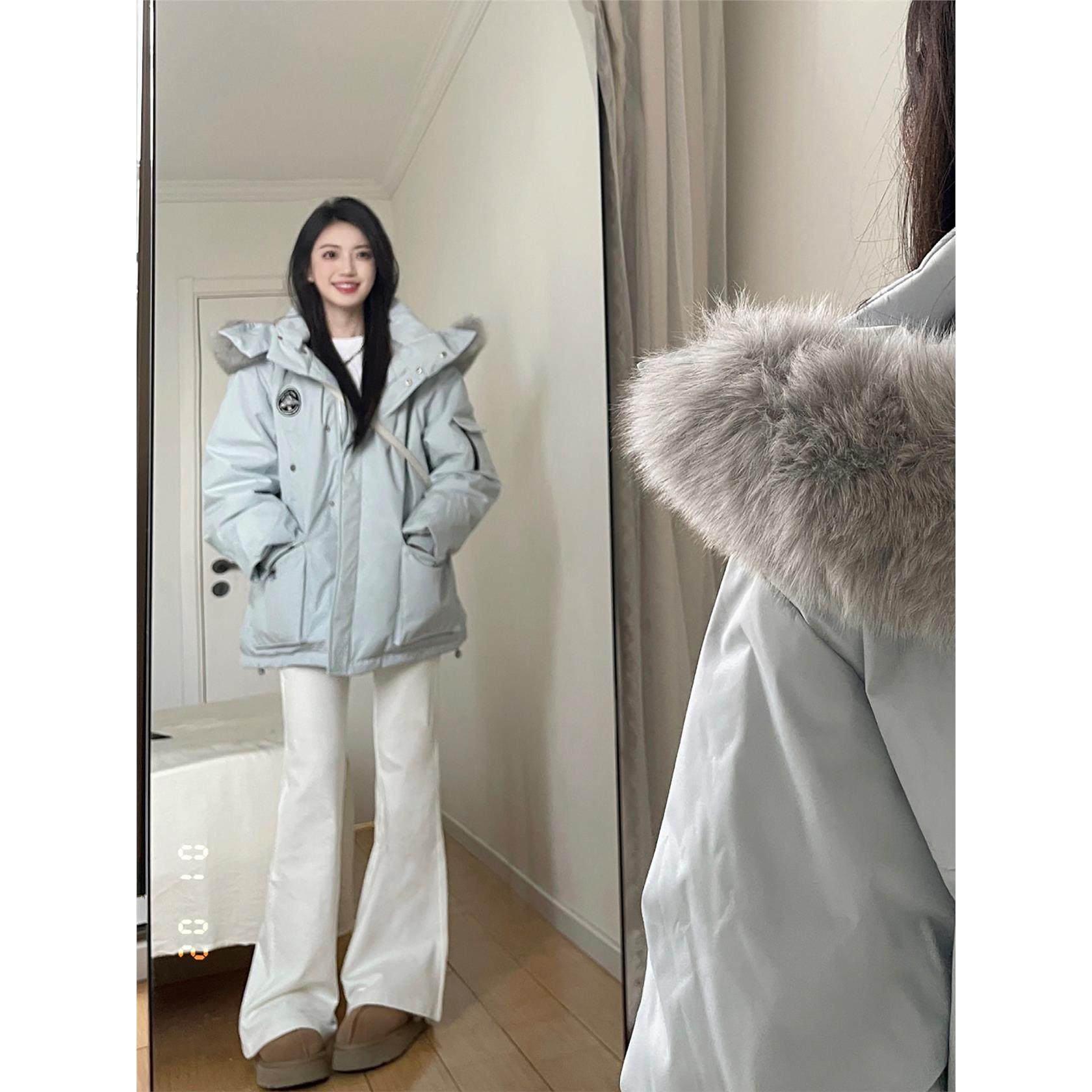 工装派克服棉服女款2025新款冬季加绒加厚毛领韩版夹棉棉袄厚外套,淘宝优惠券,粉丝福利购,淘宝优惠卷