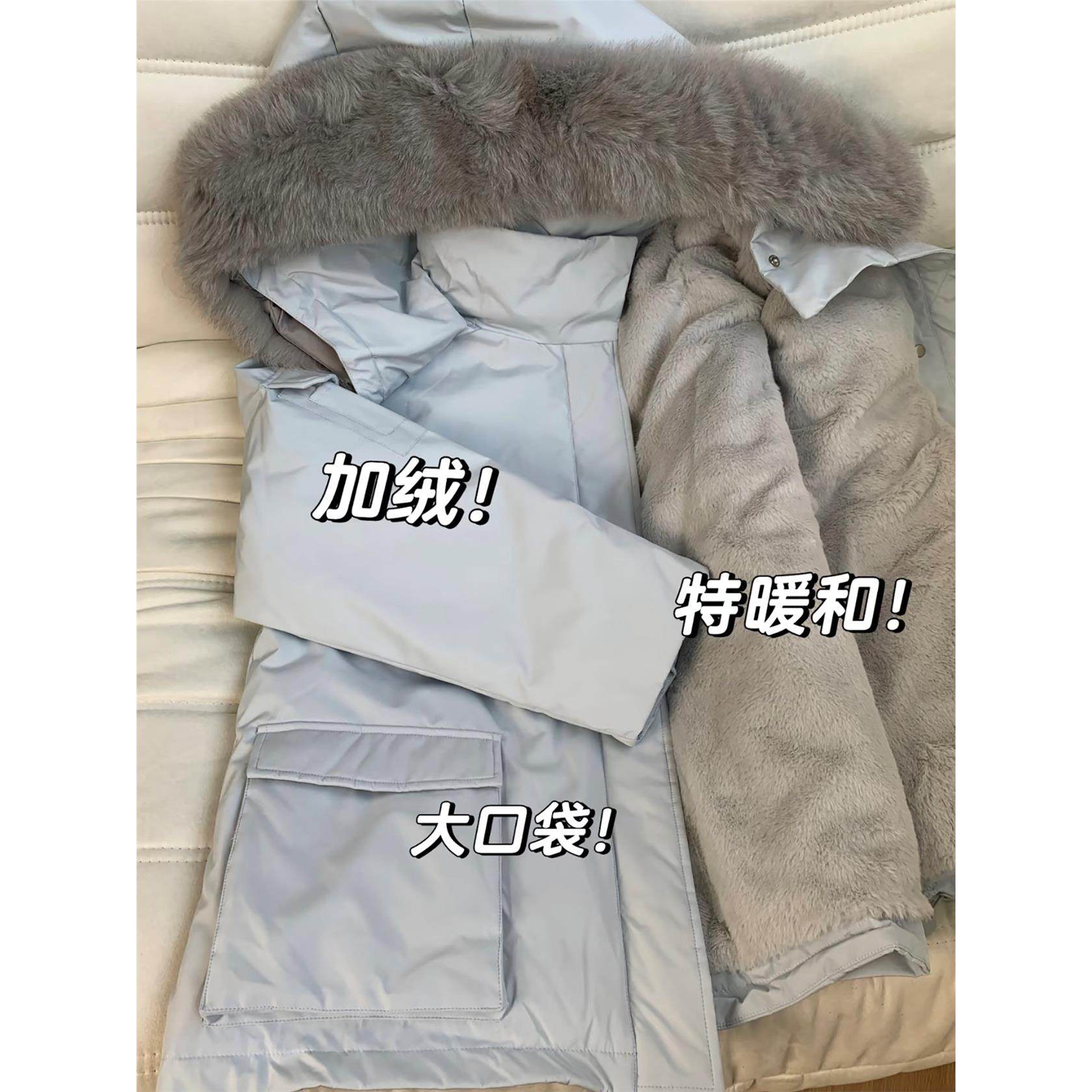 工装派克服棉服女款2025新款冬季加绒加厚毛领韩版夹棉棉袄厚外套,淘宝优惠券,粉丝福利购,淘宝优惠卷