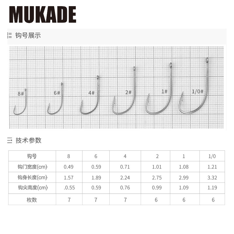 日本市川哲也CT-5/MUKADE长柄路亚倒钓钩精细长柄倒吊钩黑坑鲈鱼 - 图0