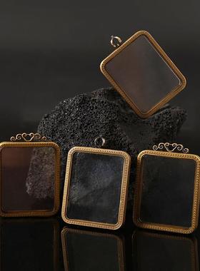 特卖纯铜十字金刚杵小唐卡嘎乌盒吊坠尼泊尔挂件