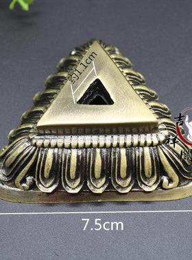 特卖尼泊尔工艺合金三面普巴金刚撅金刚杵降魔金刚橛底座大号