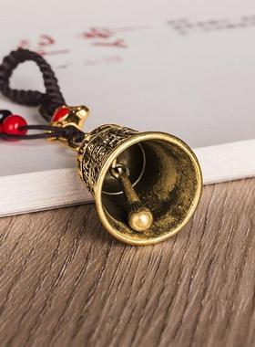 特卖黄铜金刚经铃铛五帝钱钥匙链吊坠汽车钥匙扣挂件包包饰品