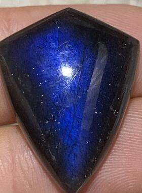 拉长石吊坠月光石盾牌裸石菱形方