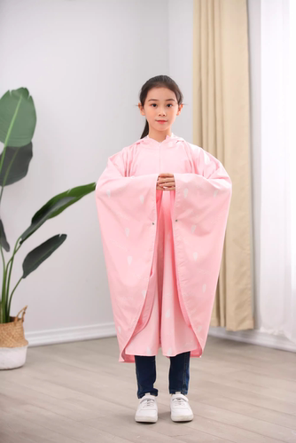 儿童雨衣男童女童斗篷式雨披幼儿园小孩小学生宝宝卡通速干防水 - 图0