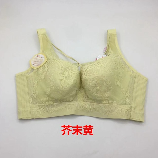 Casual bra 7145 thin cotton D cup big breasts showing chubby MM large size  underwear full