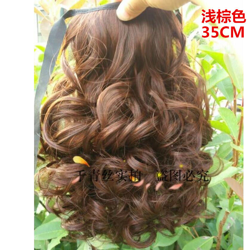假发马尾卷发短款抓夹式 假发女短卷马尾 假发大波浪假马尾抓夹式,淘宝优惠券,粉丝福利购,淘宝优惠卷