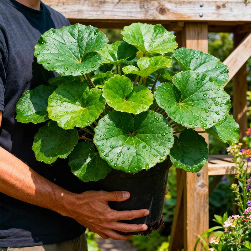 大叶吴风草盆栽多年生花镜耐阴植物常绿观叶植物林下耐寒多年生,淘宝优惠券,粉丝福利购,淘宝优惠卷