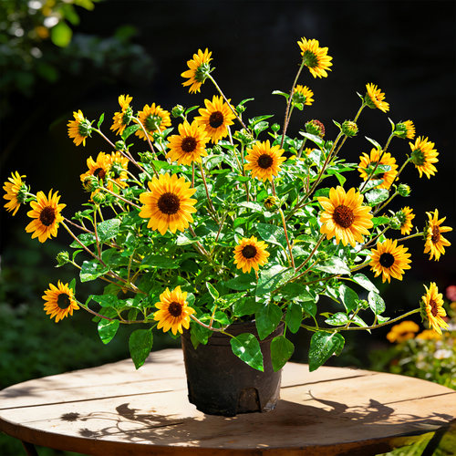 光辉岁月向日葵盆栽带花苞四季开花阳台庭院好养易活花卉绿植大苗 - 图3