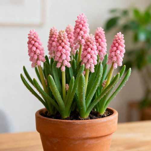 【进口】荷兰葡萄风信子盆栽花苗带花苞室内外阳台庭院花卉绿植物 - 图1