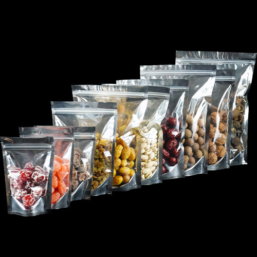 铝箔自封袋可自立半透明大号食品级封口保鲜茶叶阴阳密封袋包装袋 - 图2