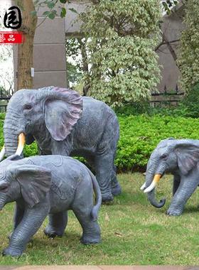 户外仿真大象雕塑大型商场园林景观玻璃钢售楼处幼儿园装饰品摆件