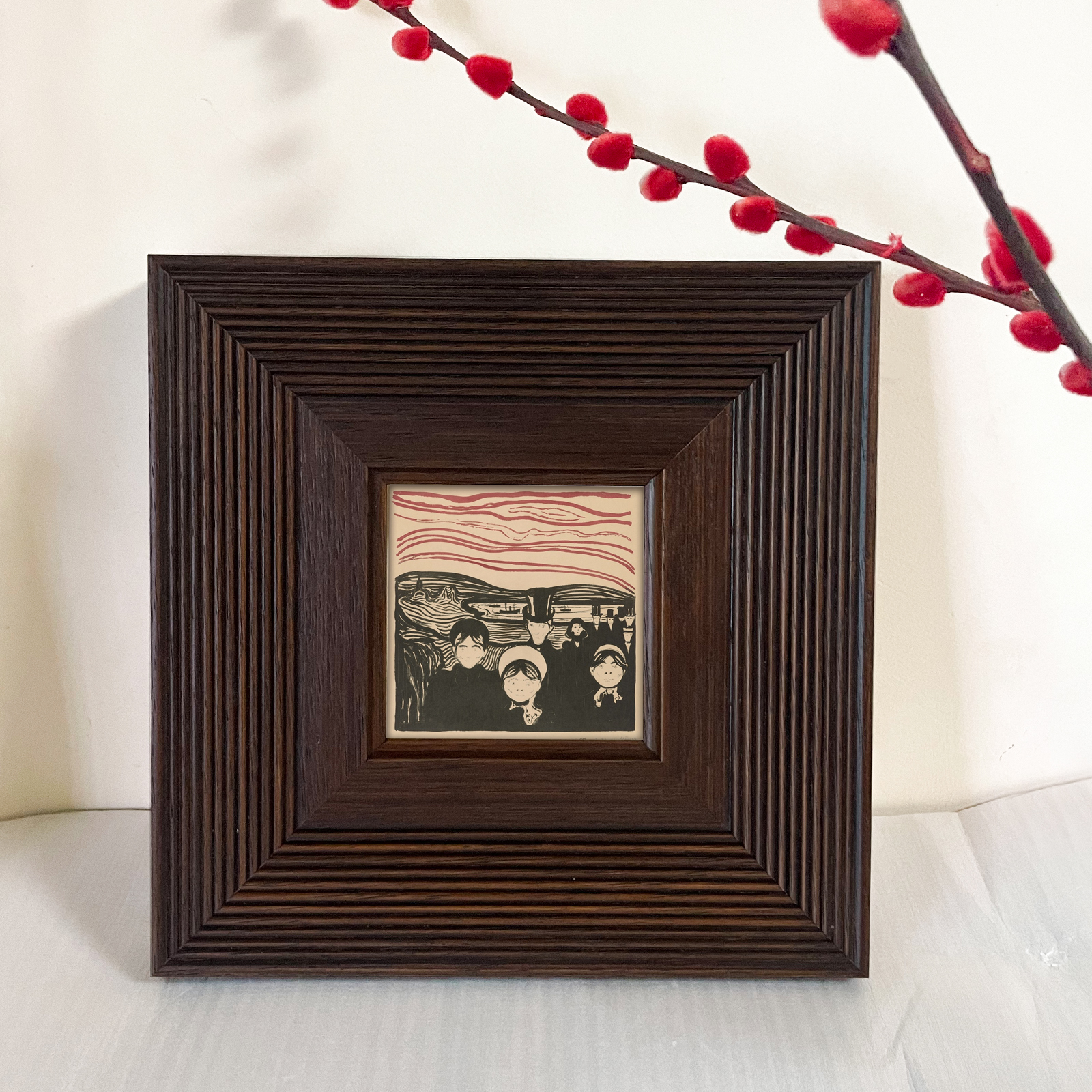 【有木】侘寂风实木画框复古中古风高级感相框空框挂墙宽边外框 - 图0