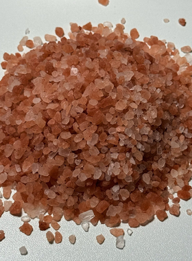 天然喜马拉雅玫瑰盐红盐粉盐矿物盐颗粒
