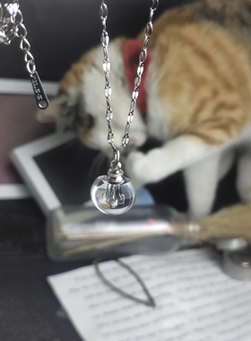 可打开吊坠项链宠物毛发纪念自制朱砂空瓶胎毛液体保存瓶迷你沙瓶