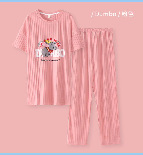 纯棉居家服睡衣2件套，多款式任选，夏季男女款睡衣2件套-第2张图片-提都小院