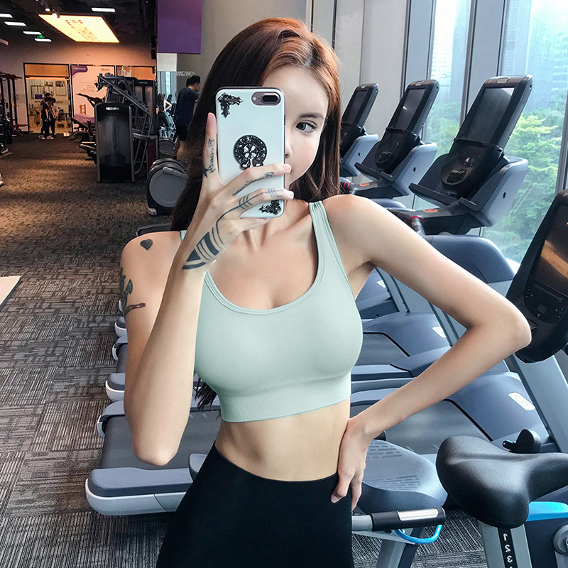 一体式运动文胸防震跑步聚拢防下垂性感健身美背心瑜伽内衣女bra,淘宝优惠券,粉丝福利购,淘宝优惠卷