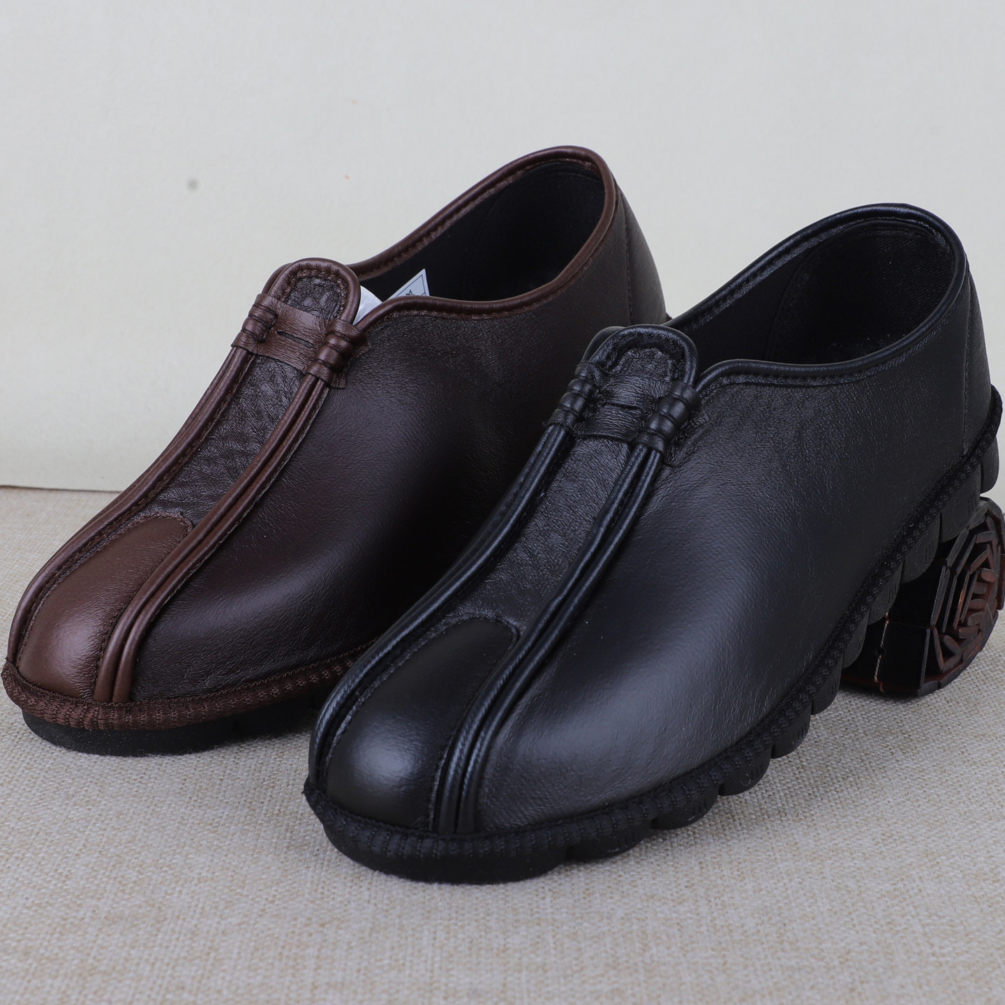 新中式休闲布鞋男士2026新款国潮风软面透气一脚蹬老北京爸爸鞋子,淘宝优惠券,粉丝福利购,淘宝优惠卷