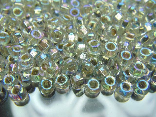 DIY手作手钩织法绣串珠 3mm方孔灌银 幻彩 MGB米珠管珠 10克 - 图0