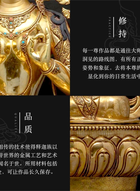 绿度母佛像西藏密宗居家供奉摆件