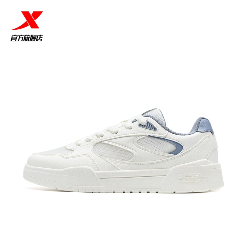 特步轻云|板鞋2025夏季新款鞋子男鞋休闲鞋运动鞋网面透气小白鞋