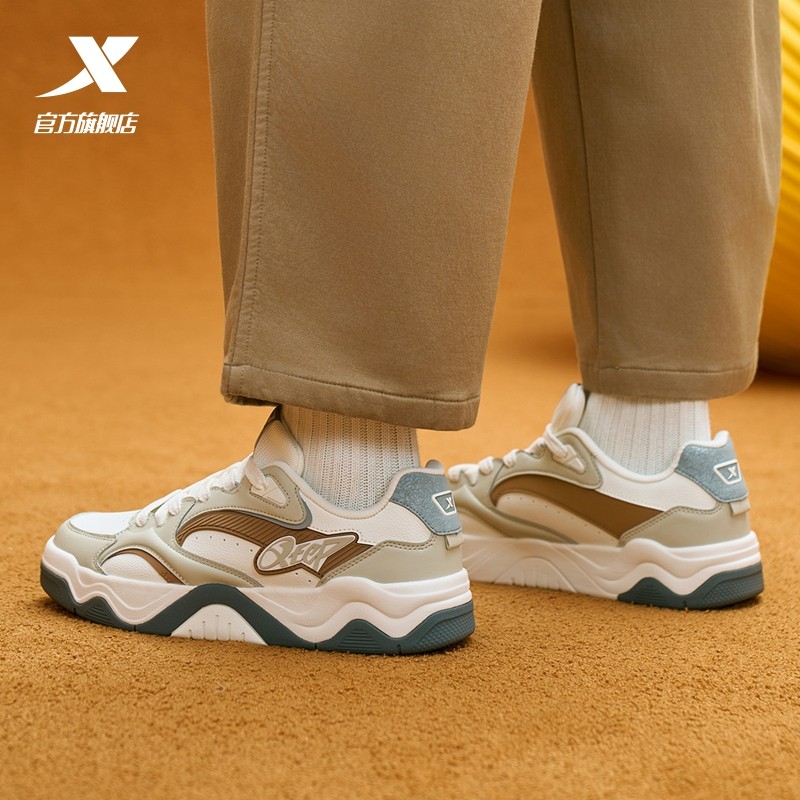 特步锯齿鞋情侣板鞋冬季新款革面保暖男鞋休闲鞋运动女鞋厚底增高,淘宝优惠券,粉丝福利购,淘宝优惠卷