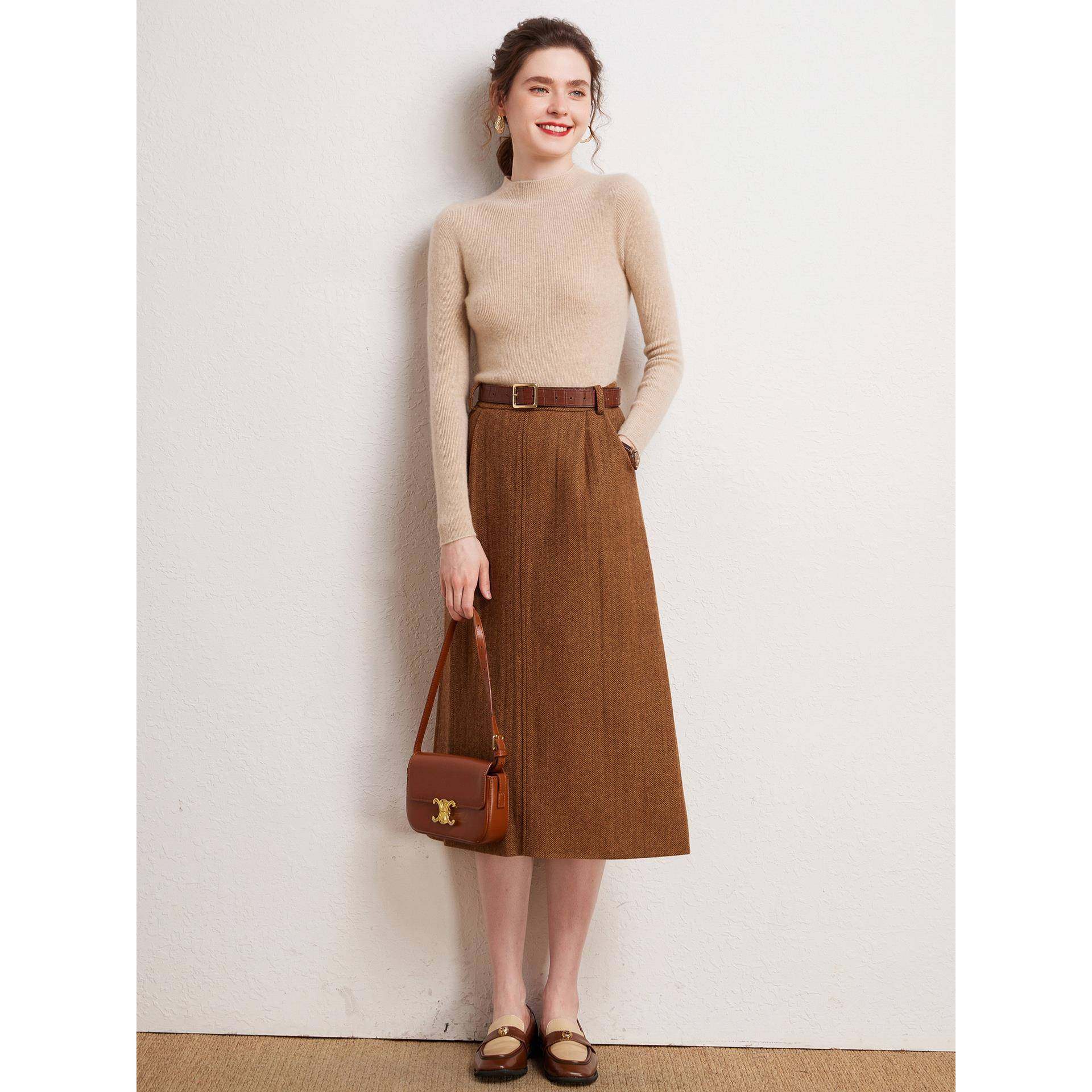 经典永不过时 100%山羊绒衫女半高领打底衫修身显瘦百搭毛衣内搭,淘宝优惠券,粉丝福利购,淘宝优惠卷