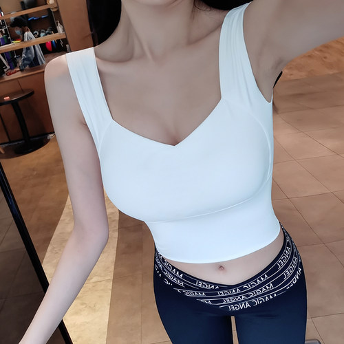 拍朵防震聚拢运动内衣女跑步普拉提瑜伽背心外穿训练健身文胸套装 - 图2