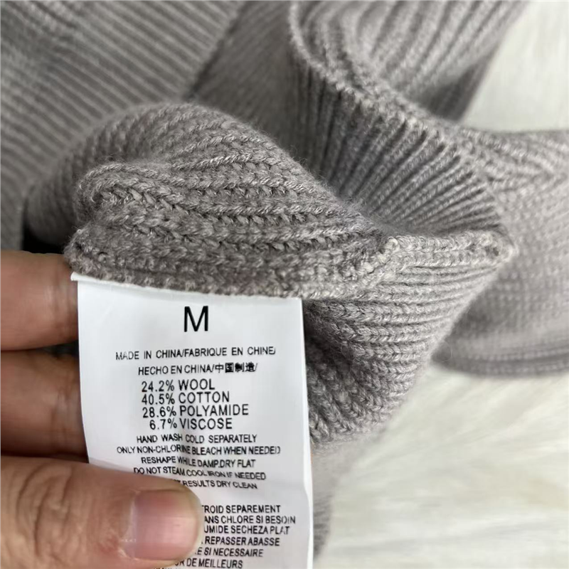 美单 24.2%羊毛 40.5棉 不起球 男士粗狂加厚松弛感翻领针织毛衣 - 图3