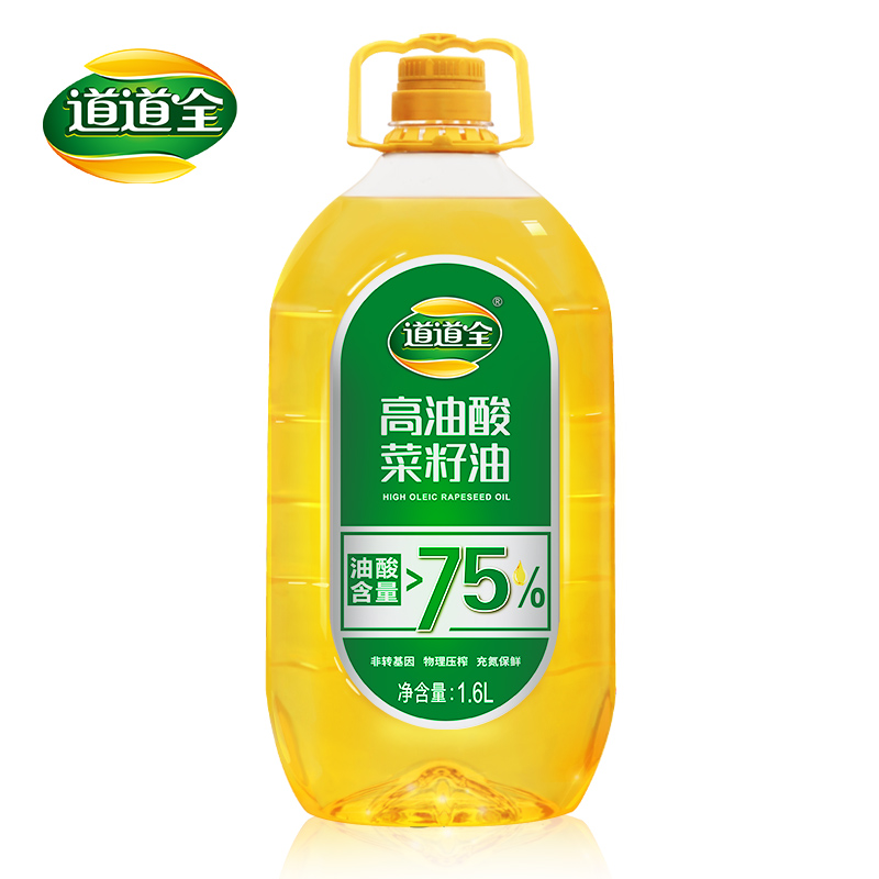 道道全高油酸菜籽油1.6L 油酸高于75%非转基因物理压榨口味清香 - 图3