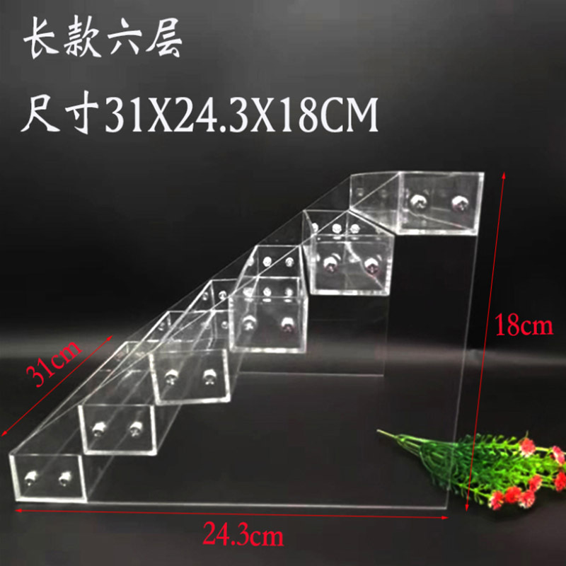 加厚可拆装透明指甲油展示道具口红精油多层展示架亚克力收纳层架 - 图0